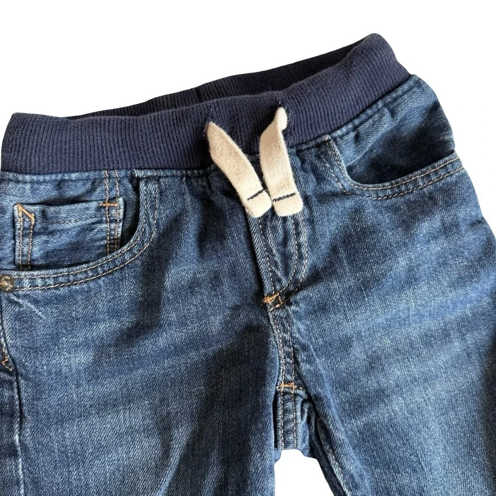 Gap Denim Jeans Blue Slim Pull-On Elastic Waist Toddler Boy 4T